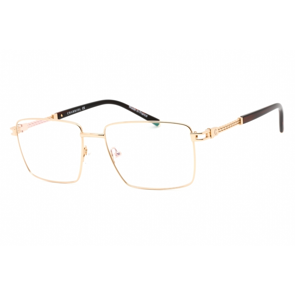 NWT Charriol PC75093-C01 Gold Rectangle 56mm Eyeglasses